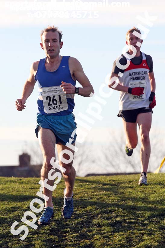 Senior mens North Eastern Cross Country, Redcar. Photo:  David T. Hewitson/Sports for All Pics
